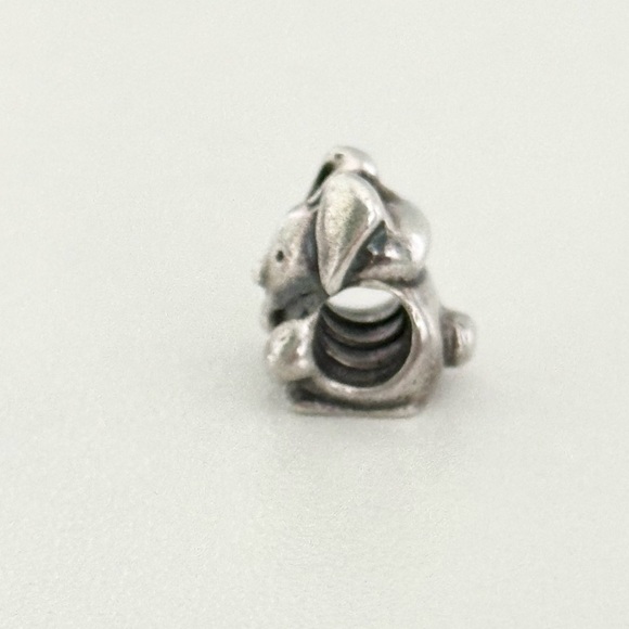 Pandora Bunny Rabbit Pet Animal Rare Retired Bead Charm - Picture 3 of 5